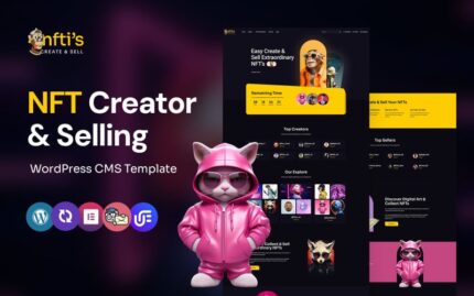 Nftis - NFT Creator Multipurpose WordPress Elementor Theme