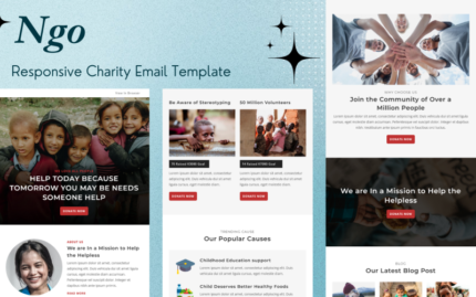 NGO – Responsive Charity Email Template