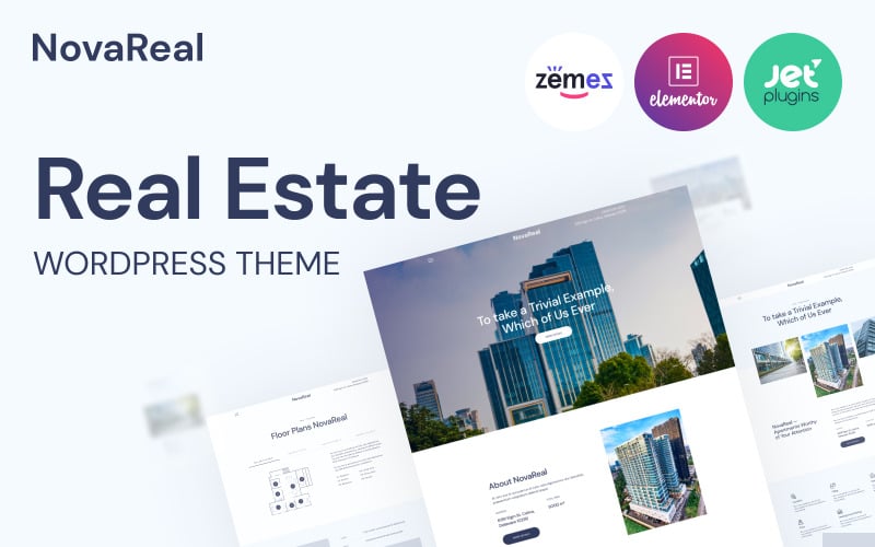 Nova Real - Real Estate Company WordPress theme