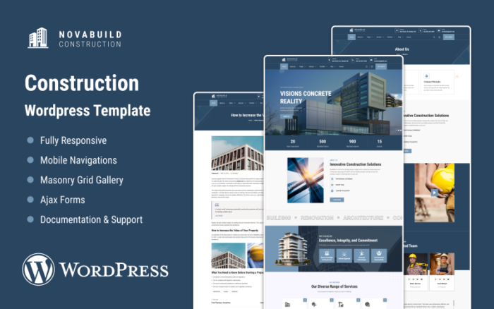 Novabuild - Construction WordPress Theme