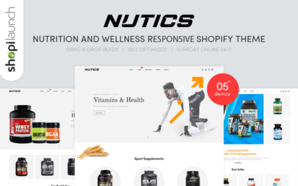 Nutics - Nutrition & Wellness Responsive Shopify 2.0 Theme