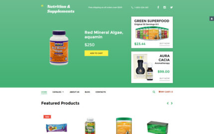 Nutrition  Supplements VirtueMart Template