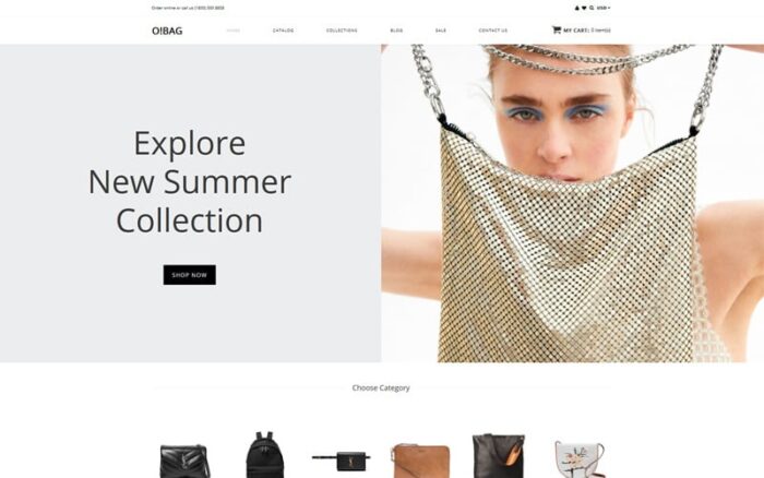 O!BAG - Bag Shop Clean Shopify Theme