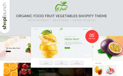 OFruit - Organic Food Fruit Vegetables Shopify Theme