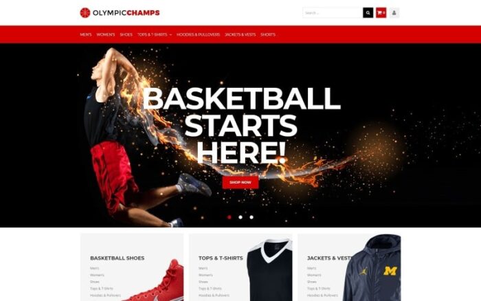 Olympicchamps - Basketball Stuff Elementor WooCommerce Theme