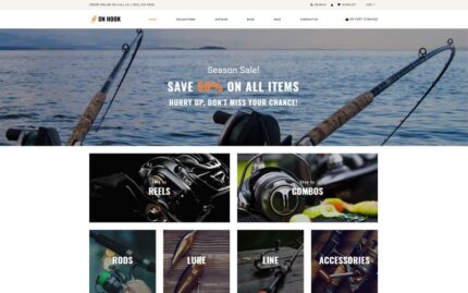 On Hook - Fishing Multipage Clean Shopify Theme