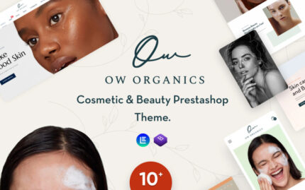 Organic  Elementor - Cosmetics, Spa & Beauty Care Prestashop Theme