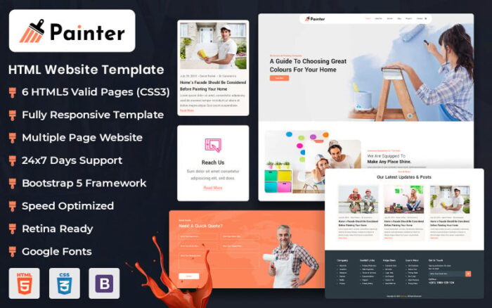 Painting Services Responsive HTML Template