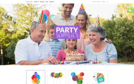 Party Items VirtueMart Template