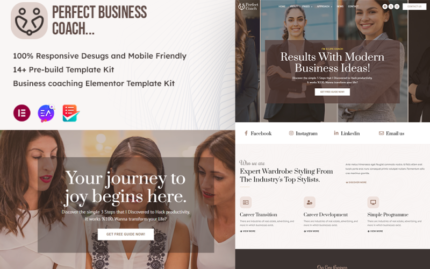 Perfect Business Coach - Elementor Template Kit