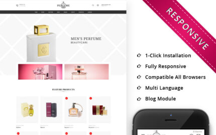 Perfume Cosmetic Store - Responsive Opencart Template