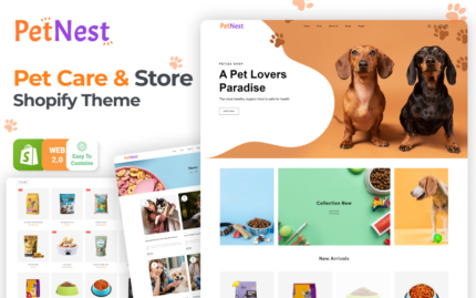 Petnest - Pet Store and Pet Care Shopify Theme