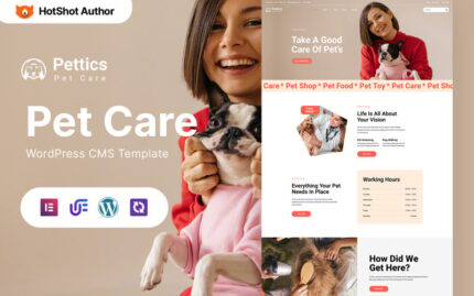 Pettics - Pet Care WordPress Elementor Theme