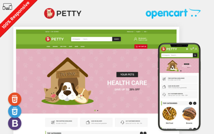 Petty - OpenCart Template