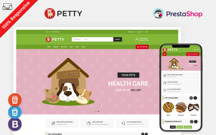 Petty - Pet Store PrestaShop Template