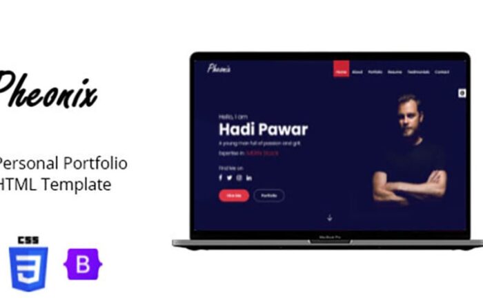 Pheonix - Personal Portfolio HTML Template - Resume Template