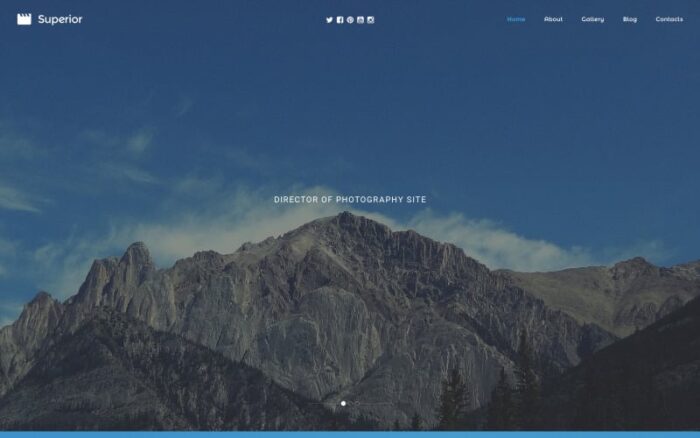 Photographer Portfolio Responsive Website Template