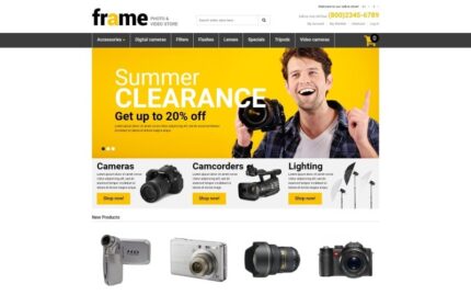 Photography Responsive Magento Theme