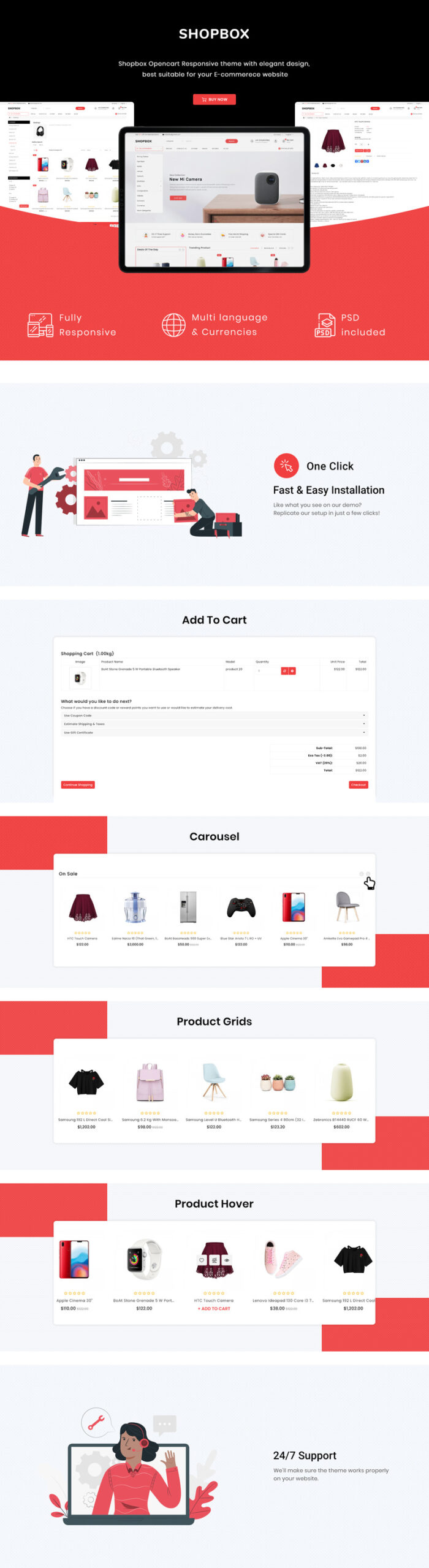 Shopbox - Minimal OpenCart 3 Template - Features Image 1