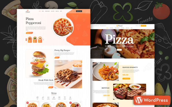 Pizzal - Fast Food and Restaurant WordPress Theme