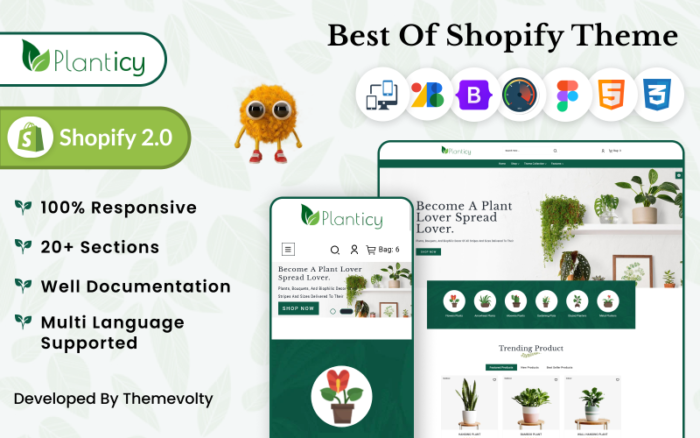 Planticy Nursery–Interior & House–Furniture Shopify 2.0 Premium Responsive Theme