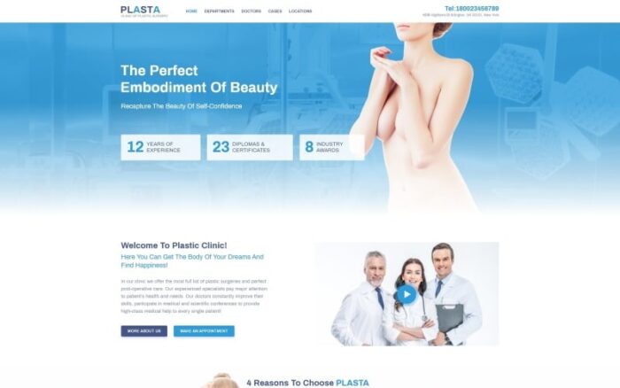 Plasta - Medical WordPress Elementor Theme