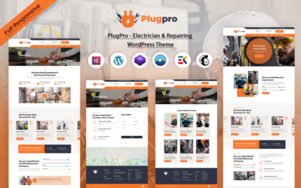 PlugPro - Electrician & Repairing WordPress Theme