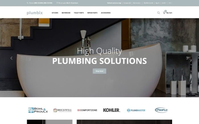 Plumbix - Plumbing Functional Clean OpenCart Template