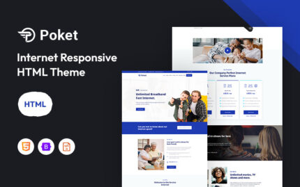 Poket – Broadband & Internet Services Website Template