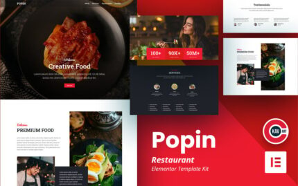 Popin - Restaurant Template - Elementor Kit