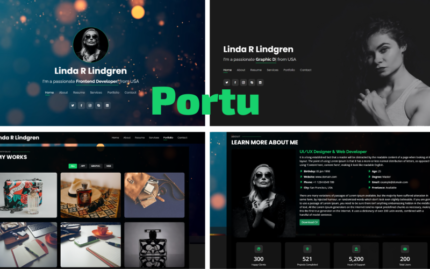 Portu - Personal Portfolio Bootstrap 5 Landing Page Template