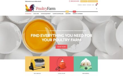 Poultry Farm Supplies Store Magento Theme