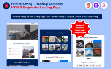 PrimeRoofing - Roofing Company HTML5 Responsive Landing Page