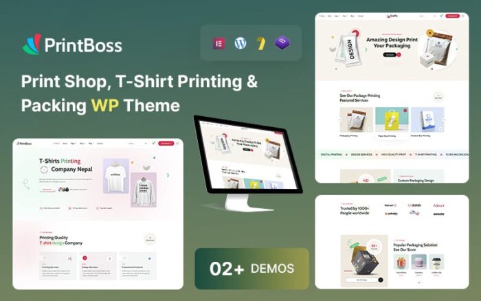 Printboss - Print Shop T-Shirt, Printing & Packing WordPress Theme