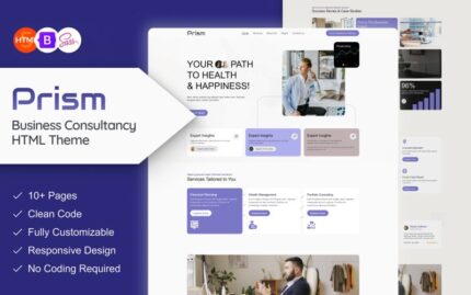 Prism - Life Coach & Business Website HTML Template