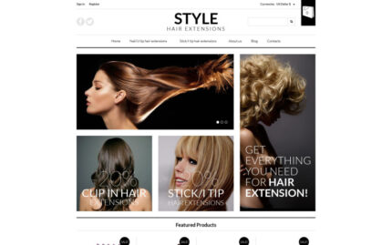 Pro Hair Extensions VirtueMart Template