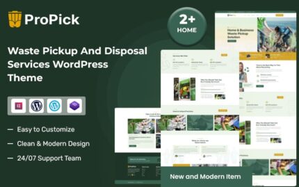 Propick –  Waste Pickup And Disposal Services WordPress Theme