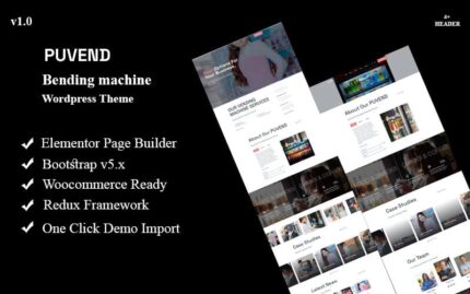 Puvend - Vending Machine Wordpress Theme