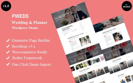 Pweds -Wedding & Planner Wordpress Theme