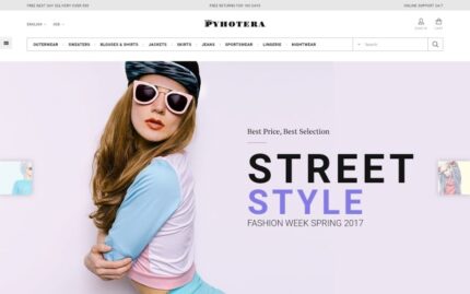 Pyhotera PrestaShop Theme