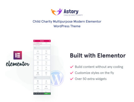 Astory - Child Charity WordPress Theme - Features Image 1