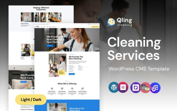 Qling - Cleaning Services WordPress Elementor Theme