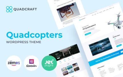 Quadcraft - Drone Startup WordPress Theme