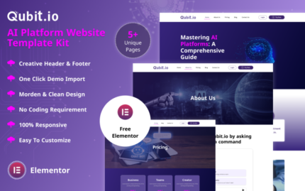 Qubit - AI Platform Website Template