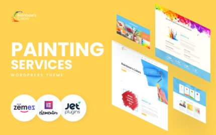 Rainbow's Colors - Painting Company Responsive WordPress Theme