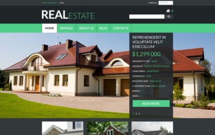 Real Estate Services VirtueMart Template