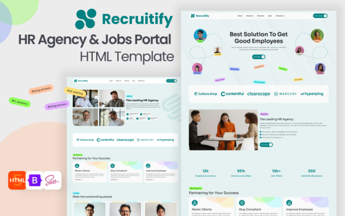 Recruitify  - Career Portal and Job Seekers HTML Template