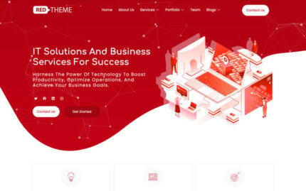 RedTheme - IT Solutions & Business Services Multipurpose HTML5 Website Template