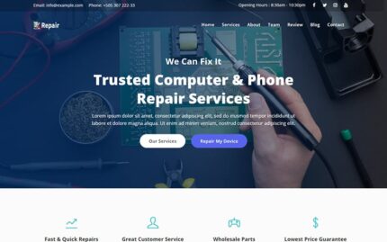 Repair - Computer & Phone Repair Landing Page Template