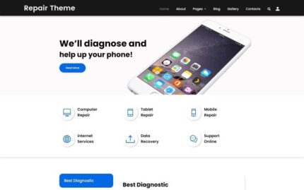 Repair Theme - Computer Repair Multipage Clean Joomla Template